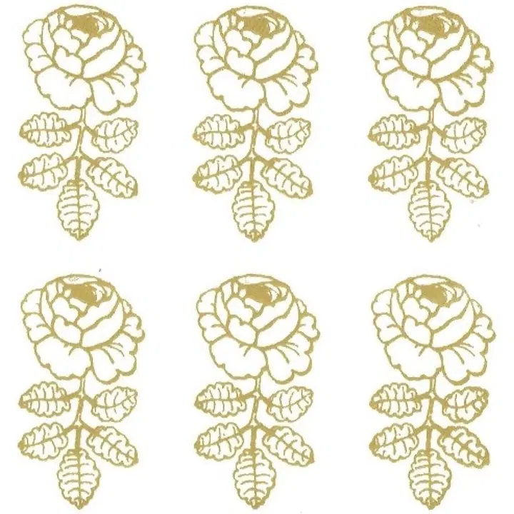 Marimekko 25cm Vihkiruusu kulta 20kpl lautasliina