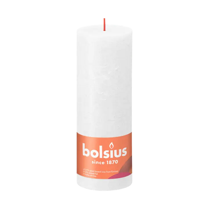 Bolsius Rustiikkikynttilät 190/68 Cloudy White