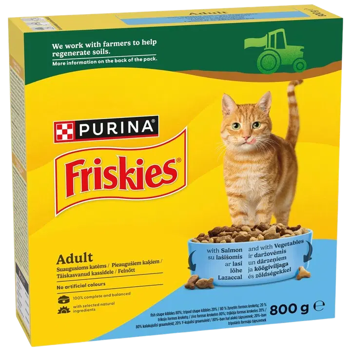 Friskies kuiv kassitoit lõhe ja juurviljad 800g