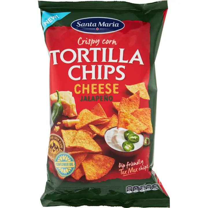Santa Maria  tortilla krõpsud juustu ja jalapenoga 185g