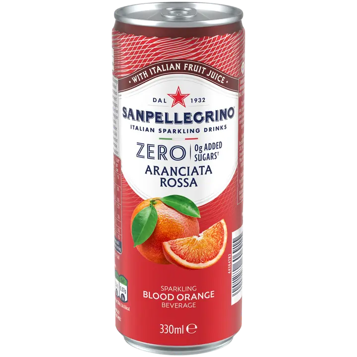 SanPellegrino Zero Aranciata Rossa 33cl CAN