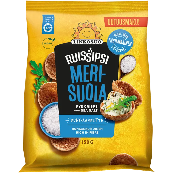 Linkosuo Ruissipsi Merisuola 150g
