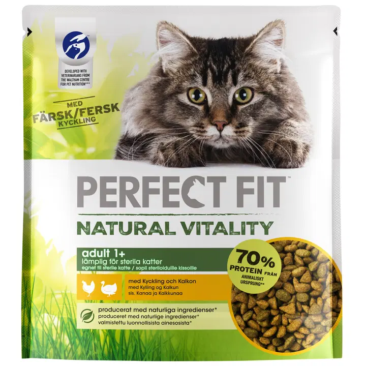 Perfect Fit Natural Vitality 650g Kanaa&Kalkkunaa