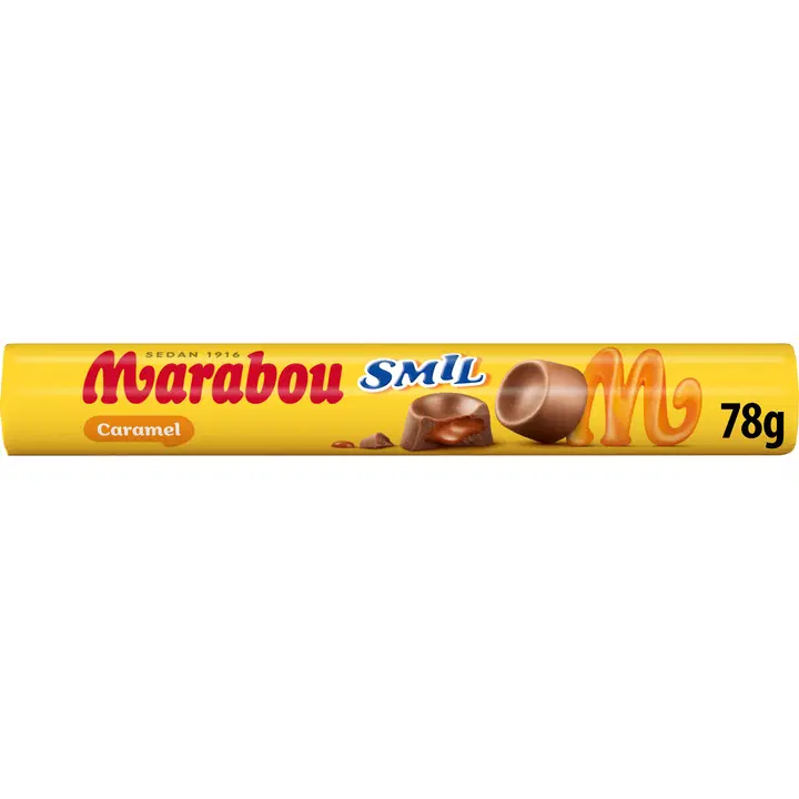 Marabou Smil caramel nappirulla 78g