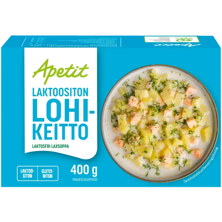 Apetit Laktoositon Lohikeitto pakaste 400g