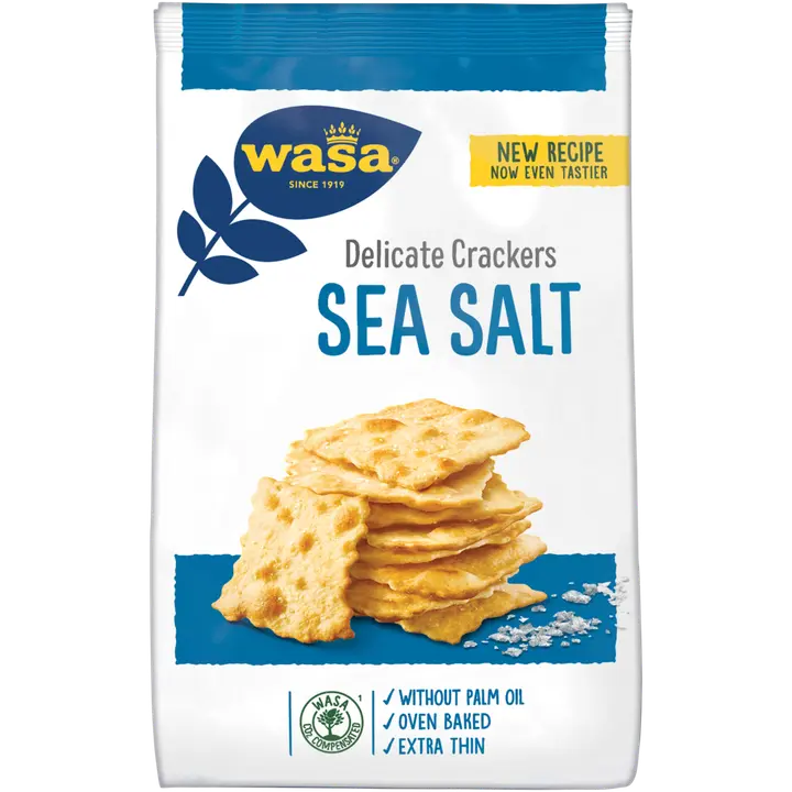 Wasa krõbedad kreekerid meresoolaga 180g