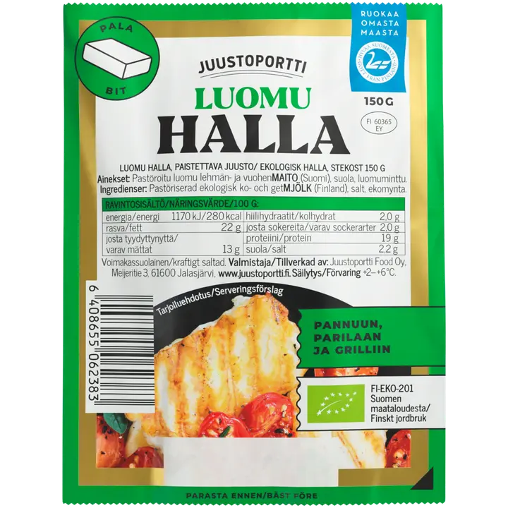 Juustoportti Luomu Halla 150 g paistettava juusto