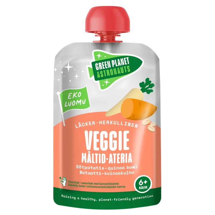 Green Planet Astronauts Luomu Veggie-ateria Bataatti-kvinoakulho 100g 6kk+