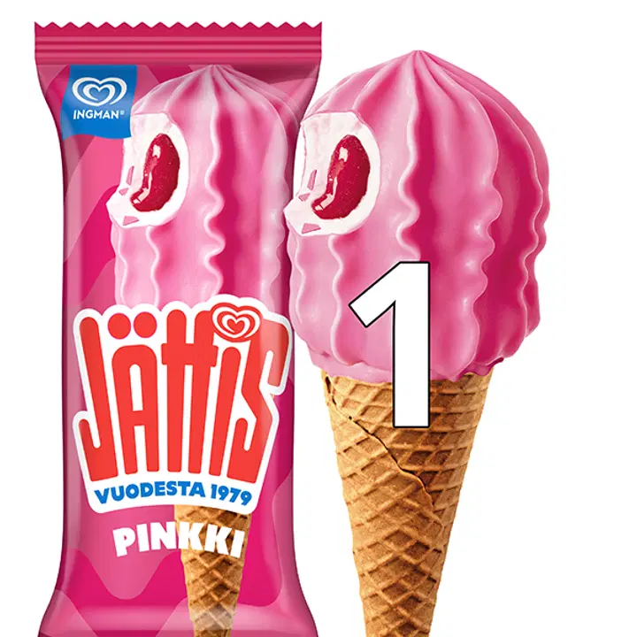 Jättis Pinkki Jäätelötuutti 195ml/106g