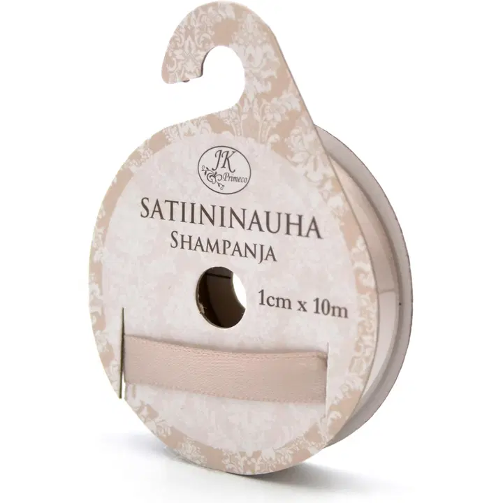 Satiininauha shampanja 1cm x 10m
