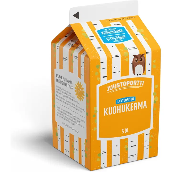 Juustoportti Kuohukerma 5 dl laktoositon