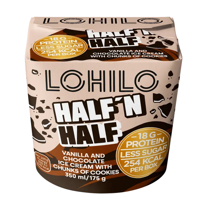 Lohilo Half n' Half  proteiinijäätelö 350ml