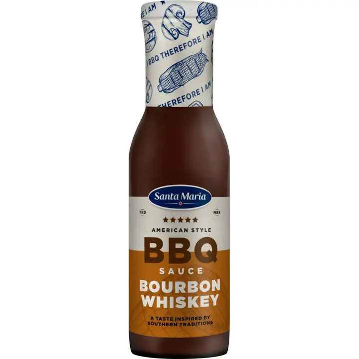 Santa Maria bbq kaste bourbon whiskey, 370g