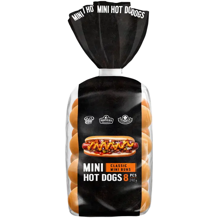 Leibur Mini Hot Dog 8 Tk 240 g