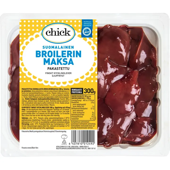 Atria Chick Broilerin Maksa pakaste 300g