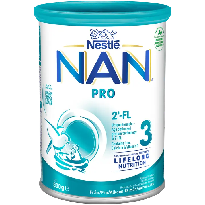 Nestlé Nan 800g Pro 3 käyttövalmis pikkulasten maitojuoma 8kk