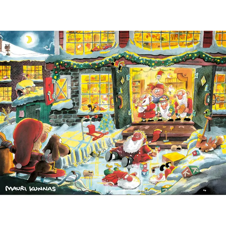 Mauri Kunnas adventtikalenteri Joulu on jo ovella