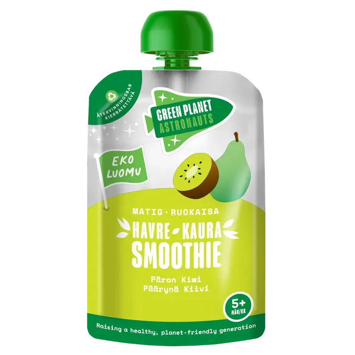 Green Planet Astronauts LUOMU kaurasmoothie kiivi-päärynä 100g 5kk+