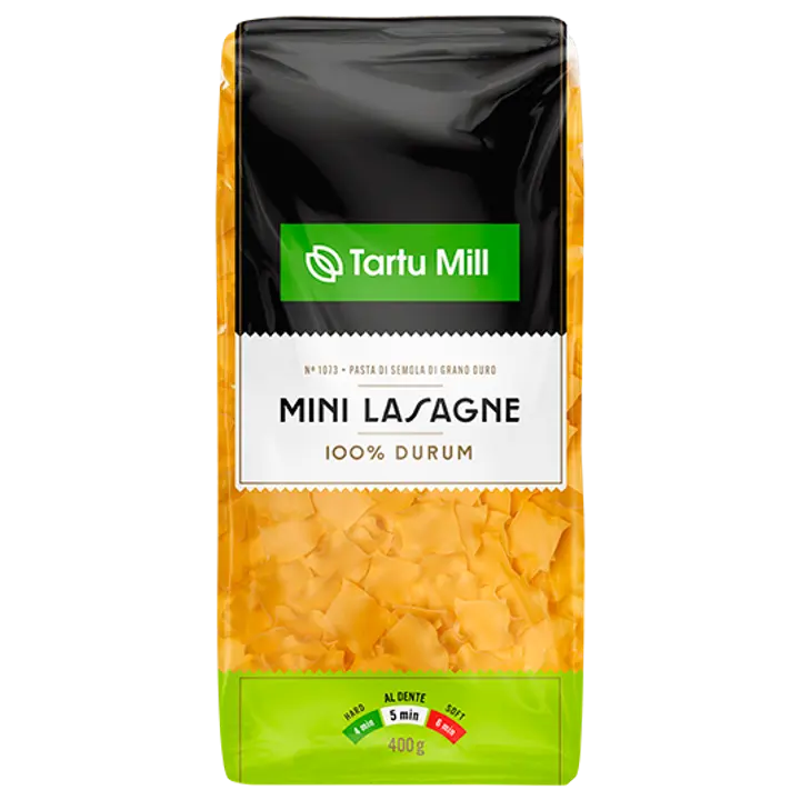 Tartu Mill durum pasta mini lasagne 400g