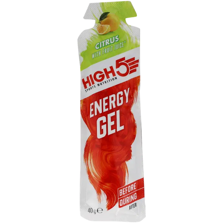 High5 energiageel, kiiretoimeline, tsitruselise maitsega 40g