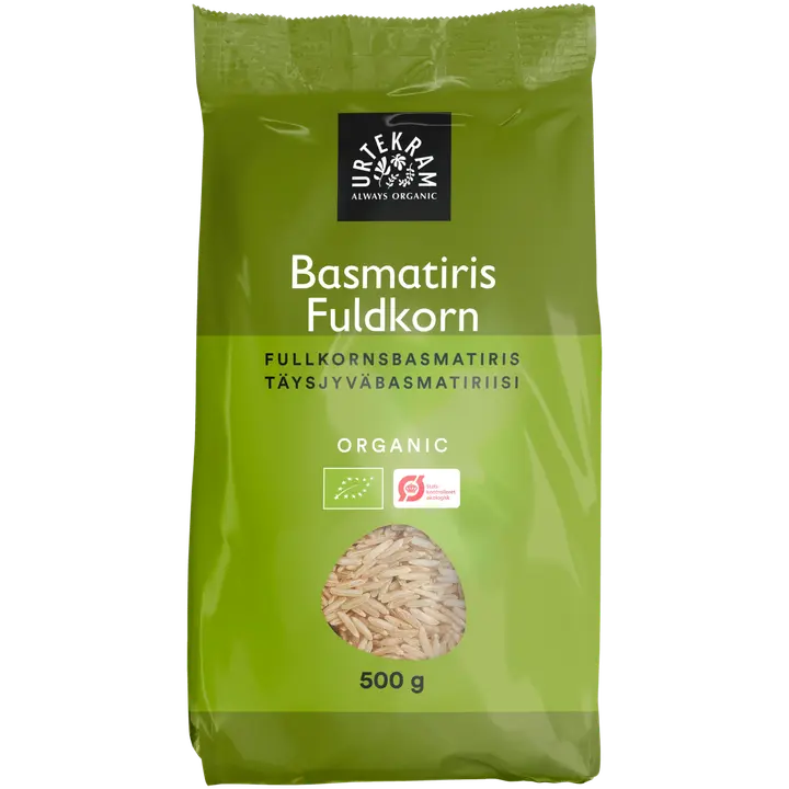 URTEKRAM luomu Täysjyväbasmatiriisi 500g