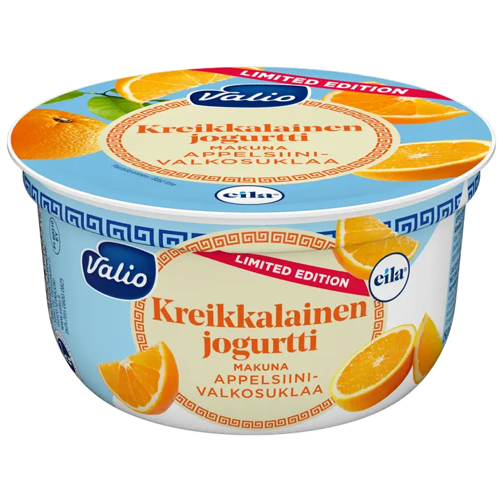 Valio kreikkalainen jogurtti 150 g appelsiini-valkosuklaa laktoositon limited edition