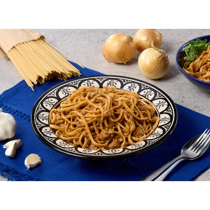 Delitalo pastaa ja jauhelihakastiketta