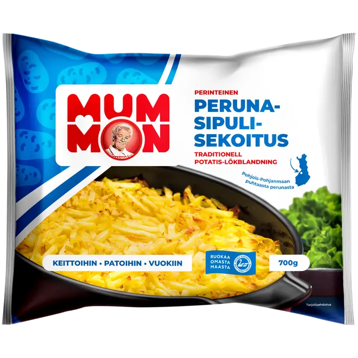 Mummon perinteinen Peruna-sipulisekoitus 700 g, pakaste