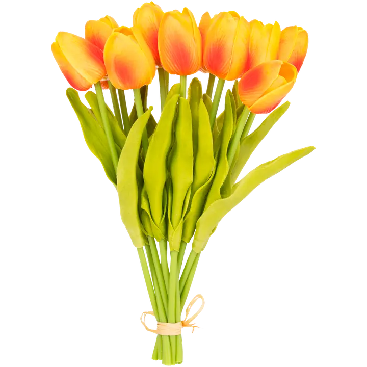 Tulppaaninippu 12 kpl 25,4 cm oranssi