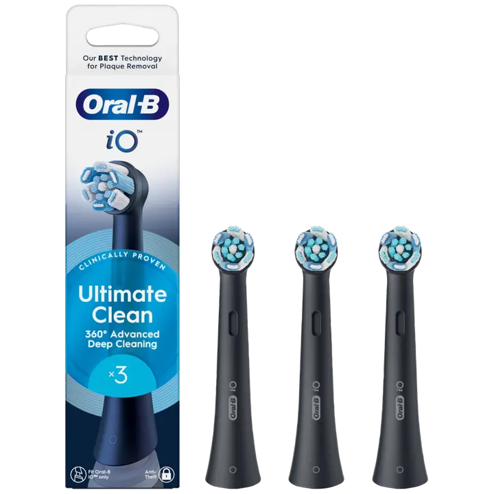 Oral-B iO Ultimate Clean Black vaihtoharja 3kpl