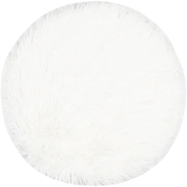 House pyöreä istuintyyny Furry 38 cm luonnonvalkoinen