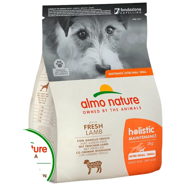 Almo Nature Holistic XS-S koirien täysravinto lammas 2 kg