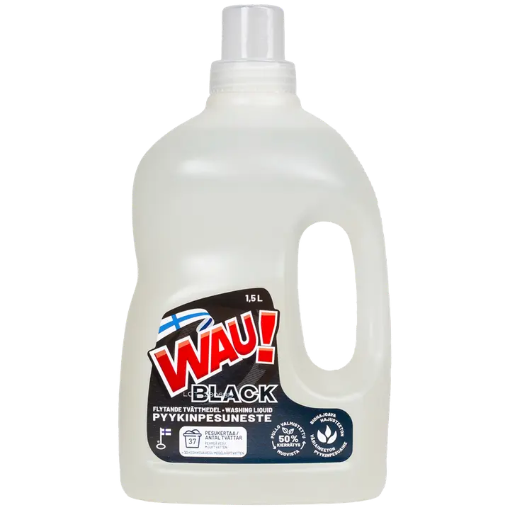 WAU! Pyykinpesuneste 1,5 L Black