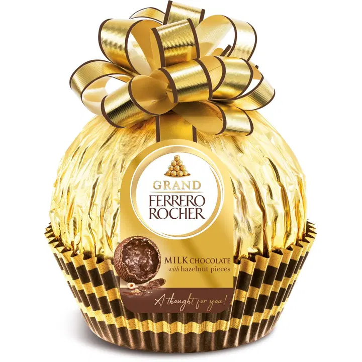 Ferrero Grand Rocher maitosuklaata hasselpähkinärouheella 125g Joulu