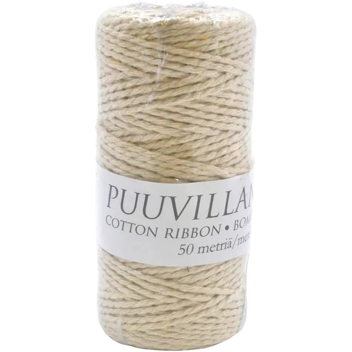 J.K. Primeco Puuvillanaru 2 mm x 50 m natur