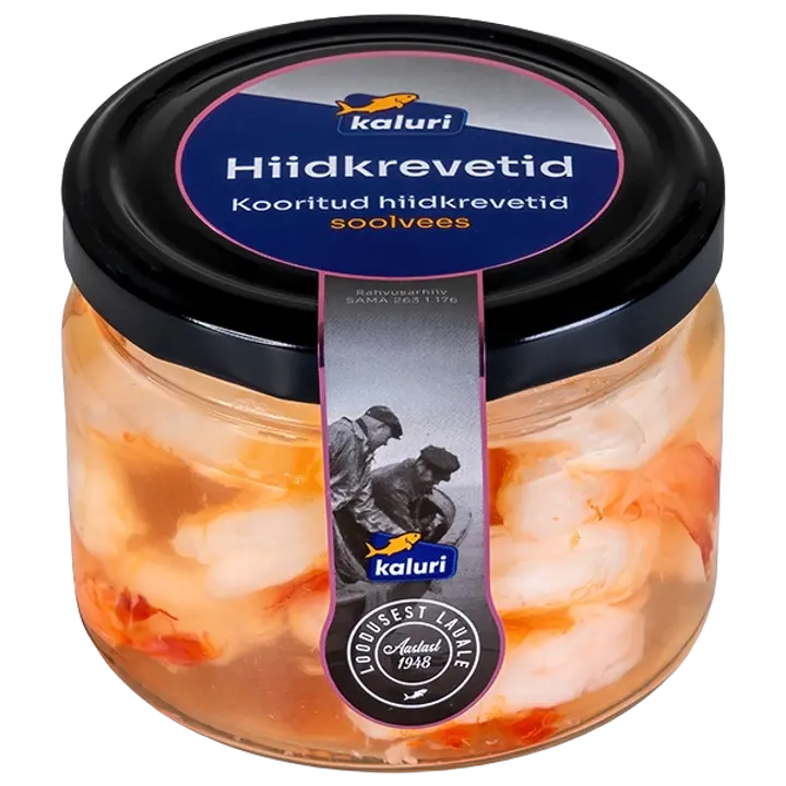Kaluri Hiidkrevetid Soolvees 250 G
