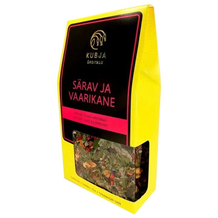 Kubja Ürt taimetee Särav ja Vaarikane 75g