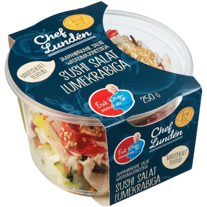 Chef Lunden Sushi Salat Lumekrabiga 250 G