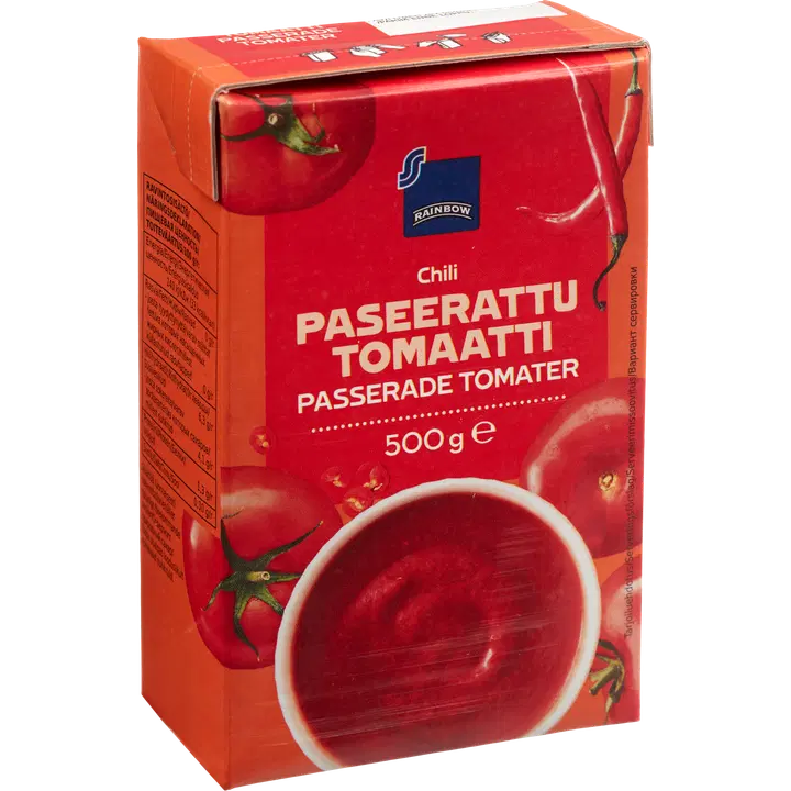 Rainbow paseerattu tomaatti chili 500 g