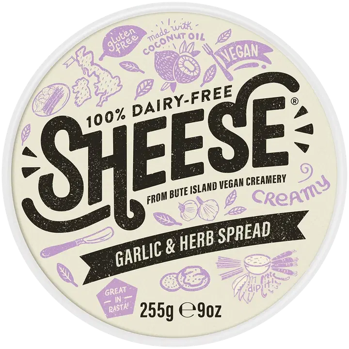 Creamy Sheese 255g levite valkosipuli & yrtti kasviperäinen vaihtoehto tuorejuustolle