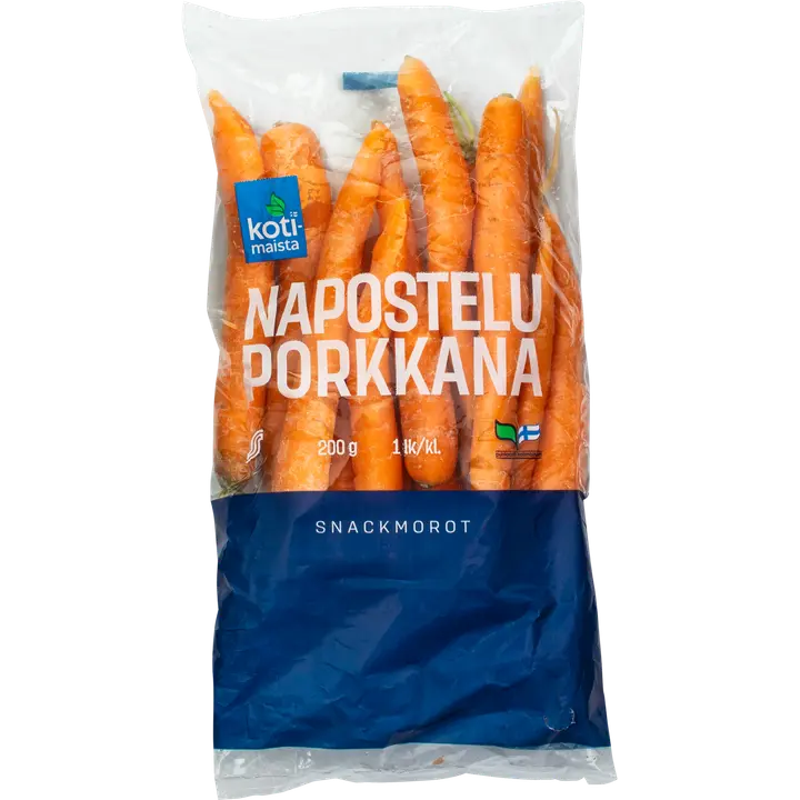 Kotimaista naposteluporkkana 200g