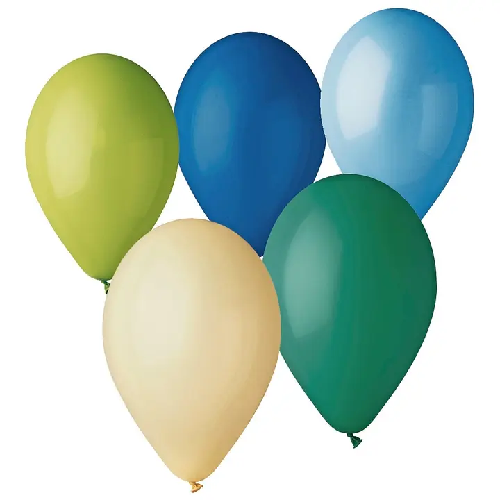 Ilmapallo sini-vihreä 10 kpl