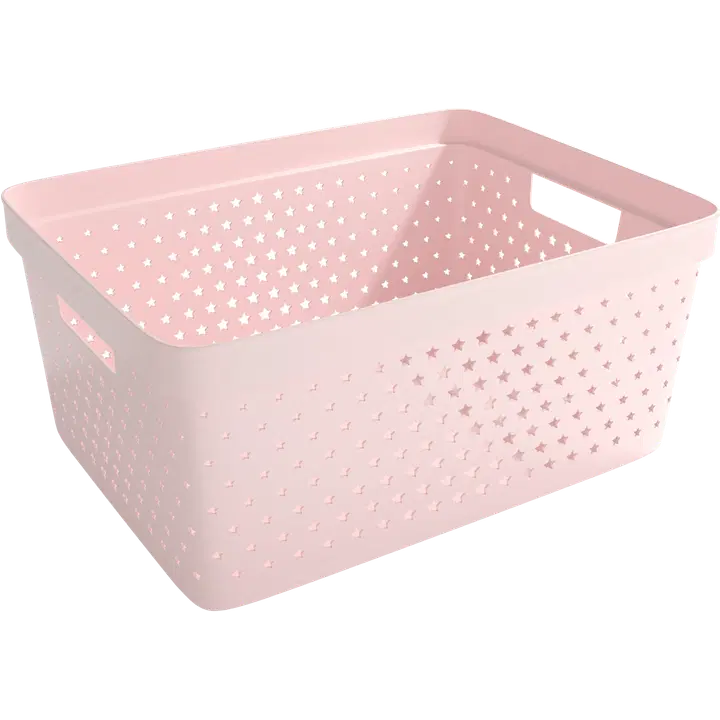 Säilytyskori Star Basket 13l vaaleanpunainen