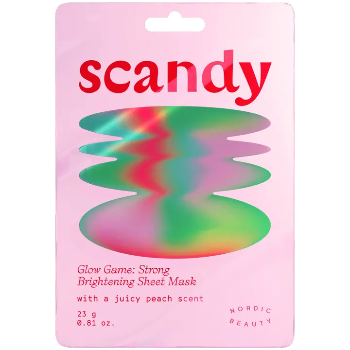Scandy Glow Game: Strong Brightening Sheet Mask kasvonaamio 1 kpl