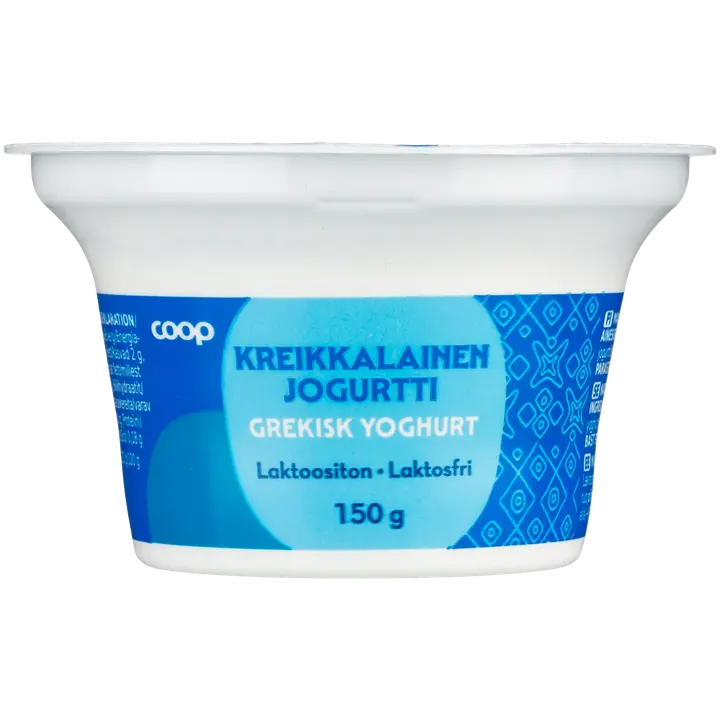 Coop kreikkalainen jogurtti 2 % laktoositon 150 g