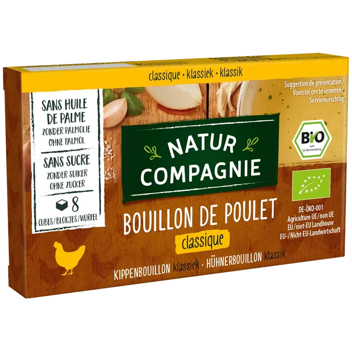 Natur Compagnie orgaaniline kanapuljong suhkruvaba, 8 kuubikut, 88g