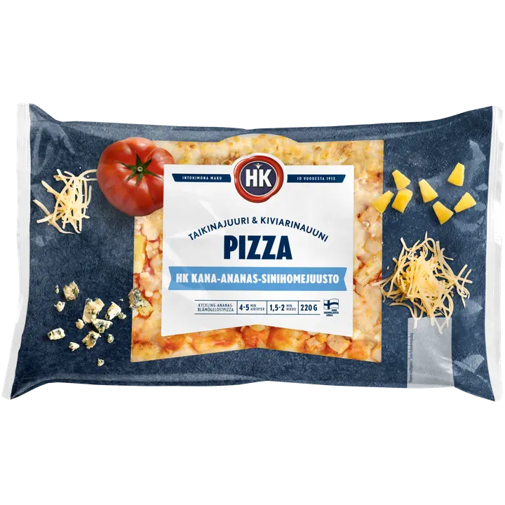 HK Pizza kana-ananas-sinihomejuusto 220g