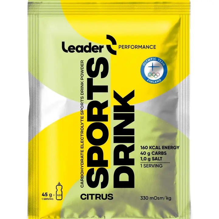 Leader Performance Sports Drink urheilujuomajauhe sitruksenmakuinen  45 g