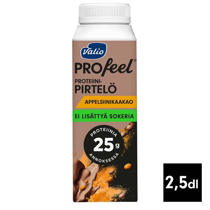 Valio PROfeel® proteiinipirtelö 2,5 dl appelsiinikaakao laktoositon