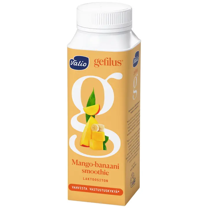 Valio Gefilus® Smoothie jogurttijuoma 2,5 dl mango-banaani laktoositon